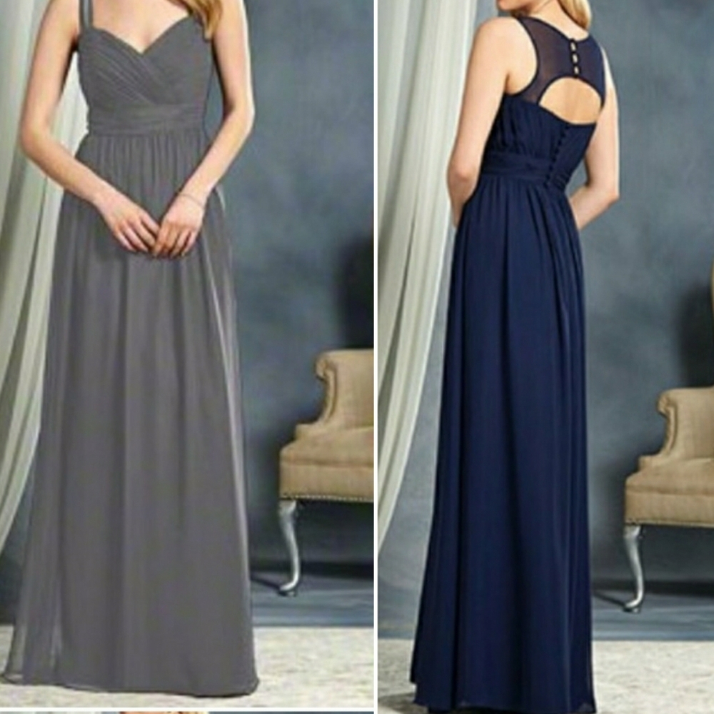 Alfred Angelo Charcoal Chiffon Gown